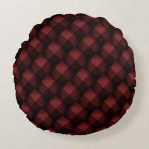 Beautiful Art Checked Round Cushion