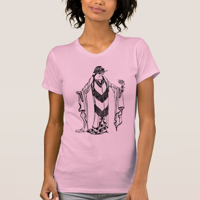 Beautiful Art Deco Lady shirt (Front)