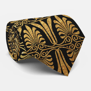 Beautiful art decor gold black tie