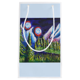 Beautiful art landscape small gift bag