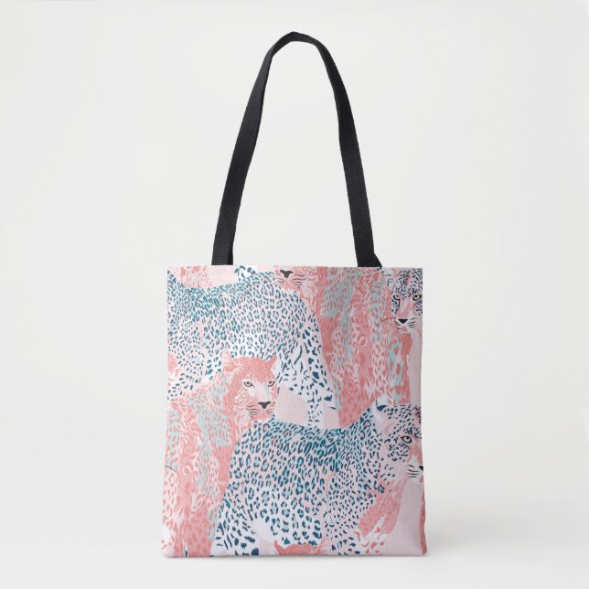 Beautiful art Leopard seamless pattern, abstract a Tote Bag (Front)