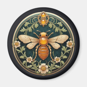 Beautiful Art Nouveau Bee Magnet