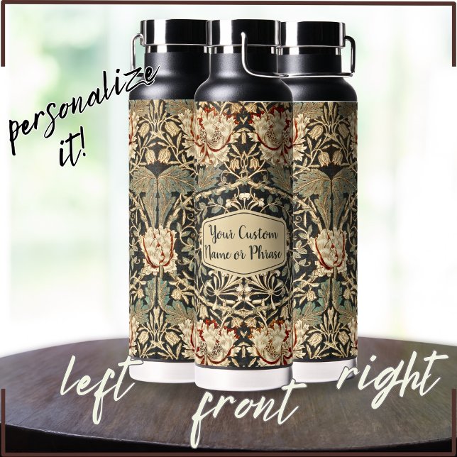 Beautiful Art Nouveau Floral Damask Pattern   Water Bottle (Creator Uploaded)