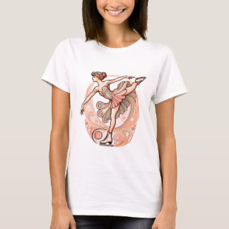 Beautiful Art Nouveau Ice Skater Women's T-Shirt 