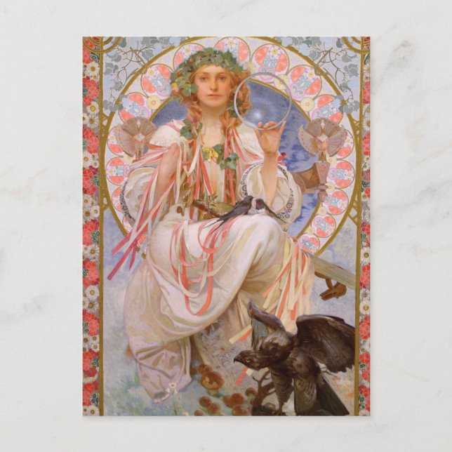 Beautiful Art Nouveau Postcard (Front)