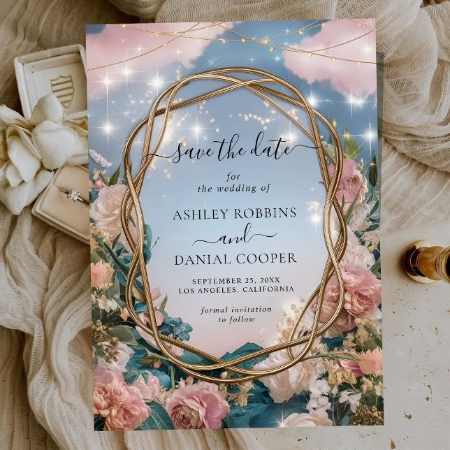 Beautiful Art Nouveau Themed Save The Date Invitation (Creator Uploaded)