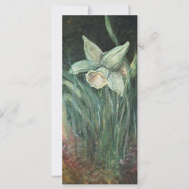 Beautiful ART of a softly hued Daffodil (Front)