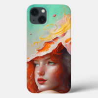 Beautiful Artistic Abstract Red Haired Ginger Girl