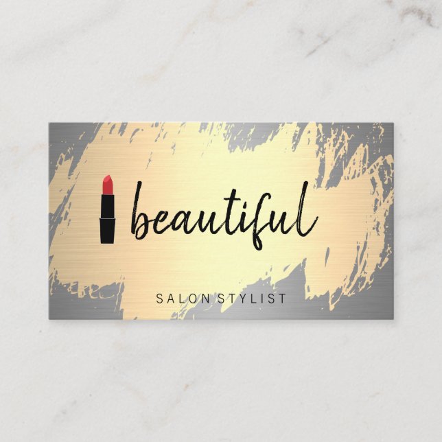 Beautiful / Artistic Brushed Business Card (Front)