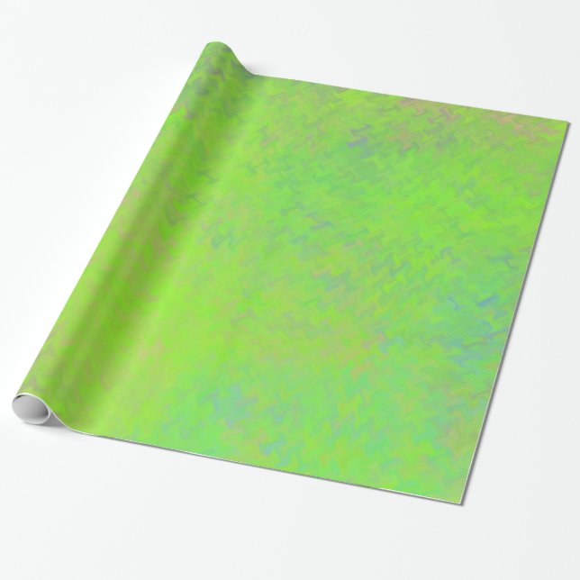 Beautiful Artsy Lime Green Marbled Paper Look (Unrolled)
