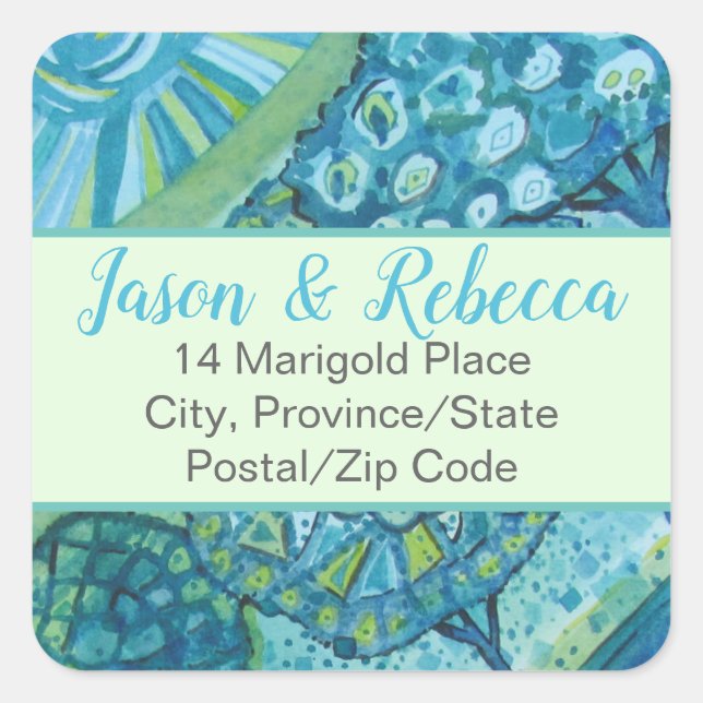 Beautiful Artsy Trees Address Label (20) (Front)