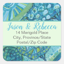 Beautiful Artsy Trees Address Label (20)