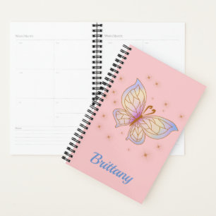 Beautiful as a Butterfly Flying Free Personalised Planner