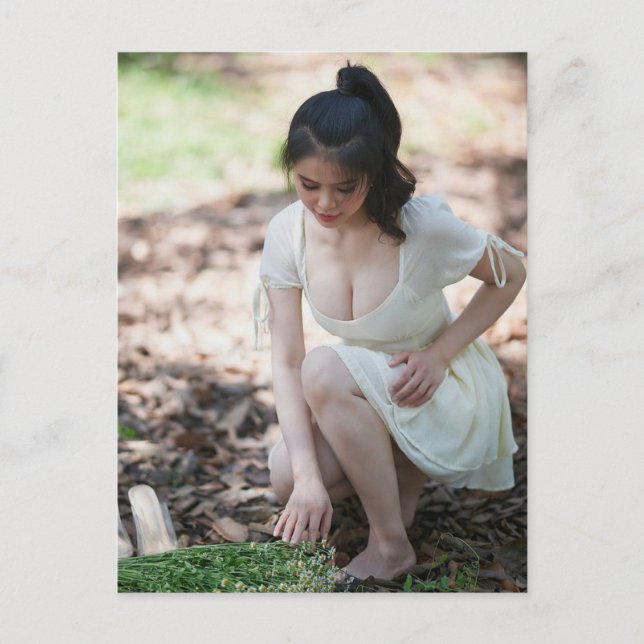 Beautiful Asian Photo Model  Postcard (Front)