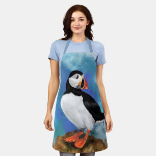Beautiful Atlantic Puffin Apron