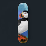 Beautiful Atlantic Puffin Bird Painting Migned Art Skateboard<br><div class="desc">Beautiful Atlantic Puffin Bird Painting Migned Art Watercolor Clown Beak</div>