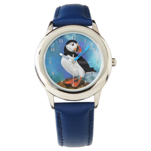 Beautiful Atlantic Puffin Bird Watch - Clown Beak (Front)