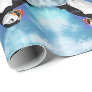 Beautiful Atlantic Puffin Bird Wrapping Paper