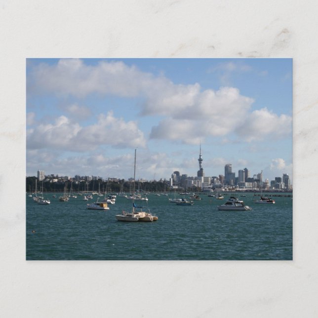 Beautiful Auckland Skyline Postcard (Front)