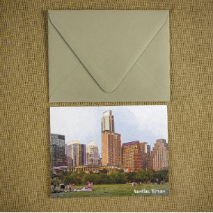 Beautiful Austin Texas Skyline Travel  Postcard
