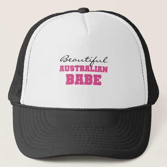 Beautiful Australian Babe Trucker Hat (Front)