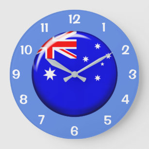 Beautiful Australian Button Flag Wall Clock