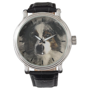 Beautiful Australian Shepard Custom Personalised Watch