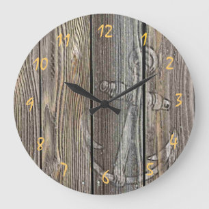 Beautiful authentic looking wood -  Clock