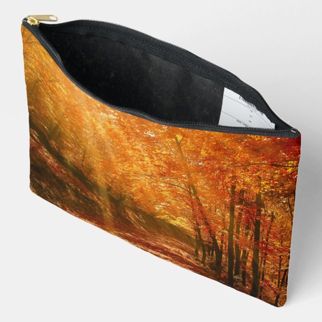 Beautiful autumn accessory pouch (Open)