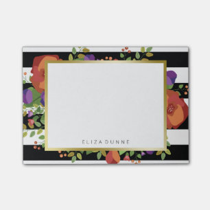 Beautiful Autumn Bouquet Custom Name Post-it Notes