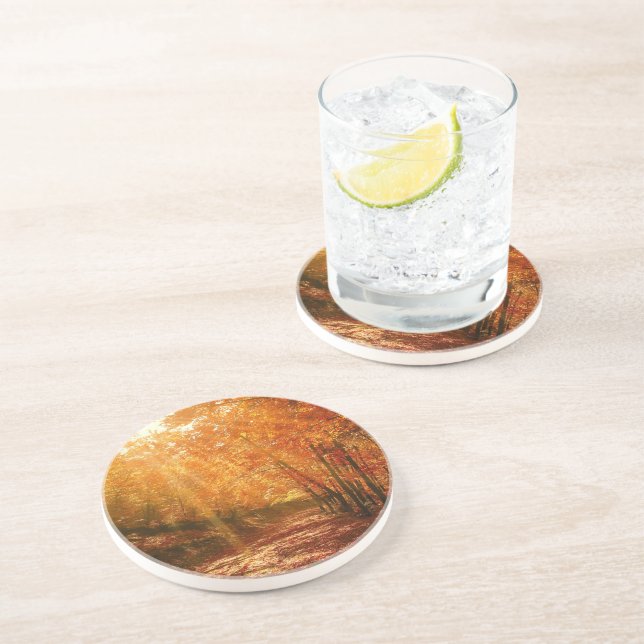 Beautiful autumn coaster (Side)