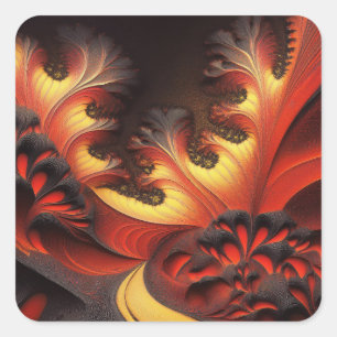Beautiful Autumn Coloured Newtonbrot Square Sticker