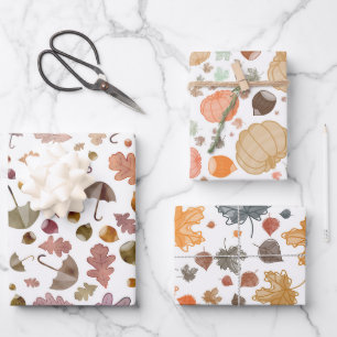 Beautiful Autumn Colours Wrapping Paper Sheet