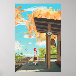 Beautiful Autumn Country Scene Poster