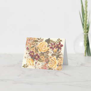 beautiful autumn floral note cards