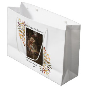 Beautiful Autumn Foliage Thanksgiving Photo Large Gift Bag