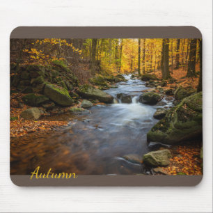 Beautiful Autumn Forest Mouse Mat