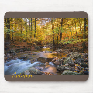 Beautiful Autumn Forest Mouse Mat
