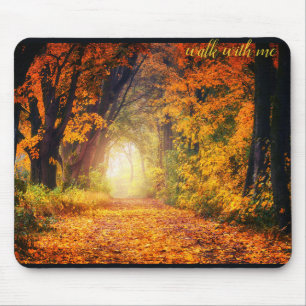 Beautiful Autumn Forest Mouse Mat