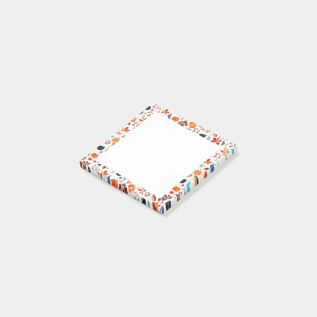 Beautiful Autumn Pattern 3 Post-it Notes (Angled)