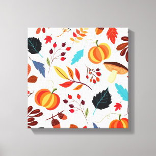 Beautiful Autumn Pattern Canvas Print