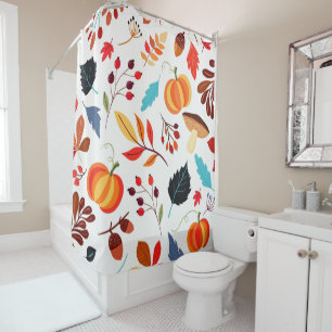 Beautiful Autumn Pattern Shower Curtain