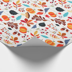 Beautiful Autumn Pattern Wrapping Paper