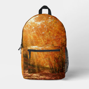 Beautiful autumn printed backpack