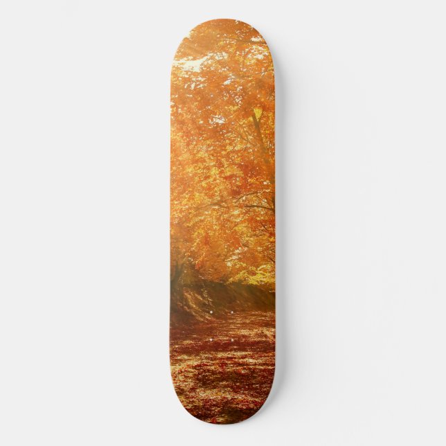 Beautiful autumn skateboard (Front)