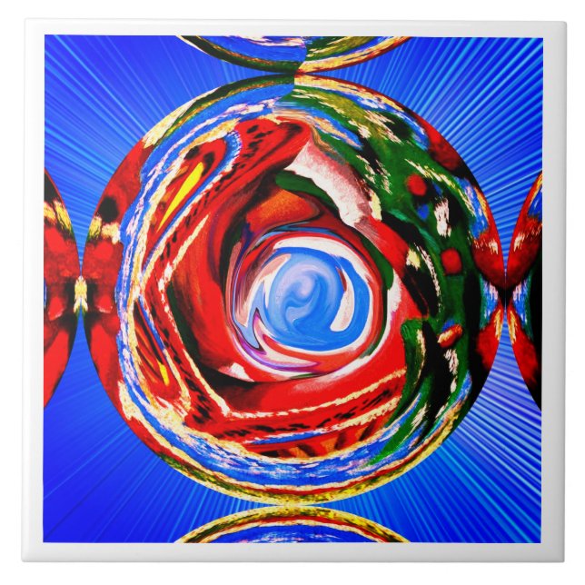 Beautiful autumn spirit art tile (Front)