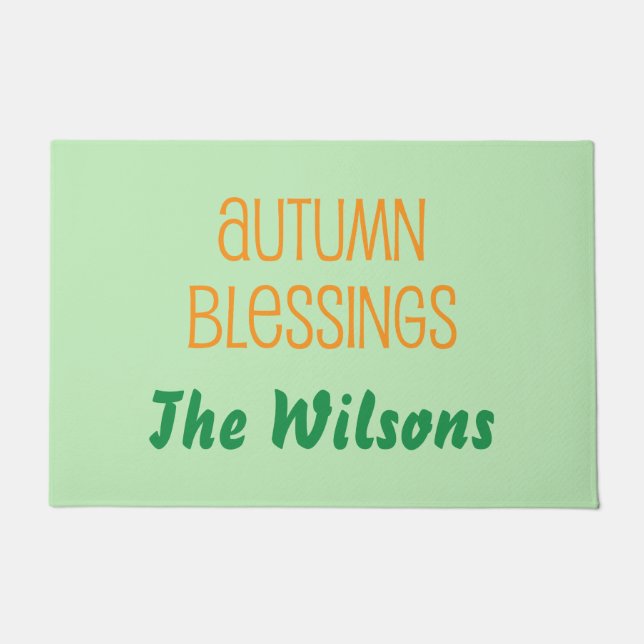 Beautiful Autumn Theme  Doormat (Front)