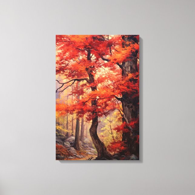 Beautiful Autumn Tree Fine Art Canvas Print (Front)