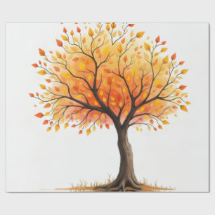 Beautiful Autumn Tree Wrapping Paper