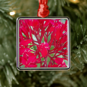 Beautiful Awesome Red flowers Metal Tree Decoration